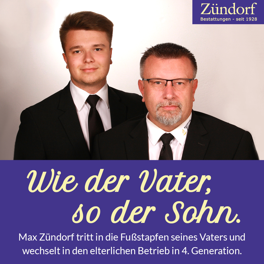 Max Zündorf tritt in die Fußstapfen seines Vaters.